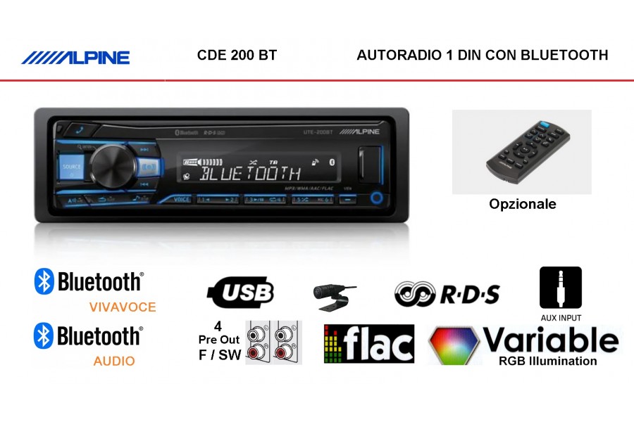 Alpine UTE-200BT Alpine UTE-200BT